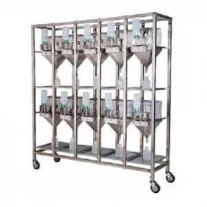 Стеллаж для исследования метаболизма  лабораторных крыс с 10 клетками DXL-10