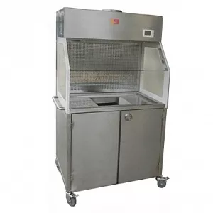 Станция ABDC-10188A для чистки клеток для  содержания лабораторных животных с фильтрующей вытяжной системой (горизонтальный воздушный поток)