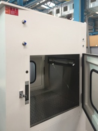 Передаточное окно для чистых помещений KS-3 (Pharma) с обдувом HEPA-отфильтрованным воздухом и электронной системой блокировки дверей